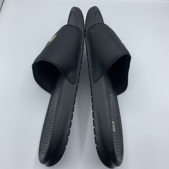 NIKE Benassi JDI Slides Sandals Black Off Court Shoes Slip On Flat Size 14 - Picture 5 of 8